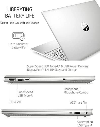 HP 2022 Pavilion 15.6" FHD IPS Touchscreen Laptop 12th Intel 12-Core i7-1260P Iris Xe Graphics 32GB DDR4 2TB NVMe SSD HDMI2.0 WiFi AX USB-C Backlit KB Fingerprint Windows 11 Pro w/ RE Accessories