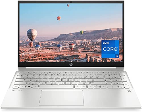 HP 2022 Pavilion 15.6" FHD IPS Touchscreen Laptop 12th Intel 12-Core i7-1260P Iris Xe Graphics 32GB DDR4 2TB NVMe SSD HDMI2.0 WiFi AX USB-C Backlit KB Fingerprint Windows 11 Pro w/ RE Accessories