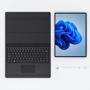ANPCOWER 2 in 1 Laptop Computer, Intel Celeron J4105 12GB RAM, 256GB eMMC Storage, 12.3" HD Touch Screen with Detachable Keyboard and Tablet Pen for Business and Study, Wi-Fi, Bluetooth, Webcam
