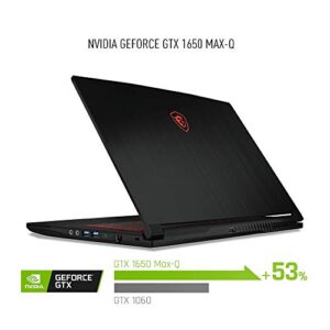 MSI GF63 Thin 9SC-068 15.6" Gaming Laptop, Thin Bezel, Intel Core i5-9300H, NVIDIA GeForce GTX1650, 8GB, 256GB NVMe SSD