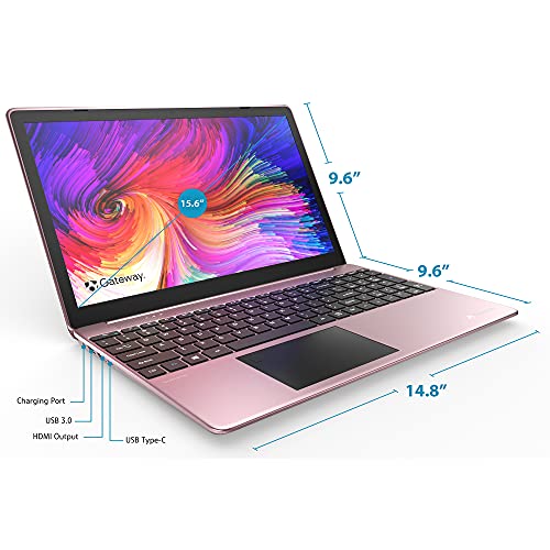 Gateway 15.6" FHD Laptop in Rose Gold Intel Core i5-1035G1 Quad-Core Processor 16GB DDR4 RAM 256GB SSD HDMI Wi-Fi Win 10 Home