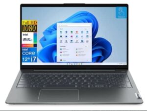 lenovo 2023 newest ideapad 5i laptop, 15.6 inch fhd ips touchscreen display, intel core i7-1255u processor, 16gb ram, 1tb ssd, fingerprint reader, wi-fi 6, windows 11 home, storm grey