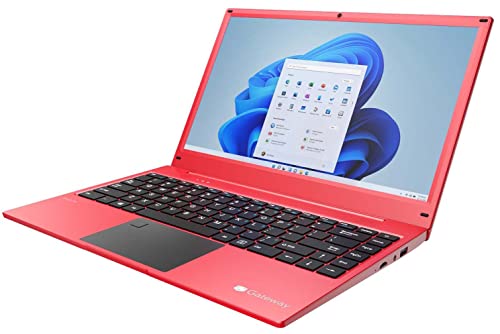 Gateway 14.1" FHD High Performance Laptop in Red Ryzen 5 Quad-Core up to 3.7 Processor 8GB DDR4 RAM 256GB SSD HDMI Wi-Fi Win 11