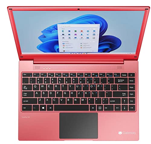 Gateway 14.1" FHD High Performance Laptop in Red Ryzen 5 Quad-Core up to 3.7 Processor 8GB DDR4 RAM 256GB SSD HDMI Wi-Fi Win 11