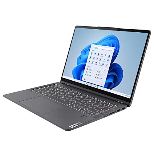 Lenovo 2023 Flex 5 2-in-1 Laptop 14" 2.8K OLED Touch 12th Intel i7-1255U 10-Core Iris Xe Graphics 16GB RAM 512GB SSD Thunderbolt 4 Wi-Fi 6 Backlit KB FP Reader Win 11 Pro w/ RATZK 32GB USB and Pen