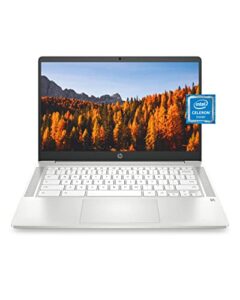 hp chromebook hd laptop, intel dual-core celeron processor, 4gb ram, 32gb emmc, chrome os, (renewed), ceramic white, 14-14.99 inches