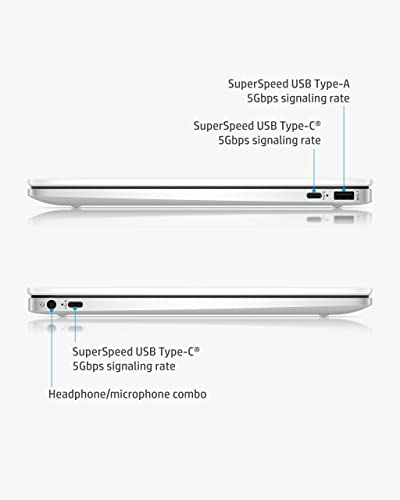 HP Chromebook HD Laptop, Intel Dual-core Celeron Processor, 4GB RAM, 32GB eMMC, Chrome OS, (Renewed), Ceramic white, 14-14.99 inches