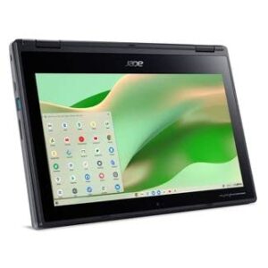 Acer Newest Chromebook 11.6" HD Touchscreen 2-in-1 Laptop, AMD A6-9220C Processor up to 2.7GHz, 4GB DDR4 RAM, 160GB Space(32GB eMMC +128GB Card) , WiFi, Bluetooth, Type-C, Black, Chrome OS, JVQ MP