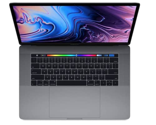 Mid 2019 Apple MacBook Pro Touch Bar with 2.6GHz Intel Core i7 (15.4 inches, 32GB RAM, 512GB SSD) Space Gray (Renewed)