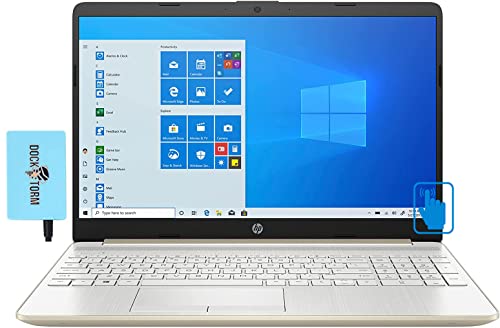 HP 15t-dw300 15.6inch IPS HD Touchscreen Ultra-Thin & Light Laptop (Intel i5-1135G7 4-Core, PCIe SSD, Intel Iris Xe, 1366x768, WiFi 5, Bluetooth 5, HD Webcam, Win11H) w/Hub, 16GB RAM|1TB SSD|Win11H