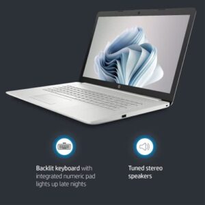 HP 17.3" Laptop (Latest Model), 11th Gen Intel Core i5-1135G7 Processor, 20GB DDR4 RAM, 1TB PCIe SSD, Full HD IPS Display, Backlit Keyboard, Intel Iris Xe Graphics, Windows 11 Home, Silver