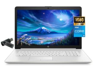 hp 17 business laptop computer, 11th gen intel core i5-1135g7, 17.3″ fhd ips display, windows 11 pro, 16gb ram, 1tb ssd, backlit keyboard, wi-fi, bluetooth, hdmi, tech deal usb