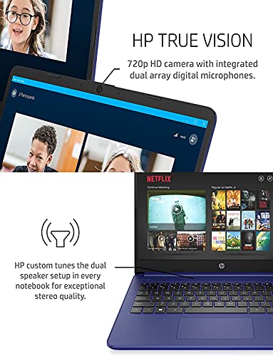 2022 HP Pavilion Laptop, 14-inch HD Touchscreen, AMD 3000 Series Processor, Long Battery Life, Webcam, HDMI, Windows 10 + One Year of Office365 (14, 16GB RAM | 576GB Storage, Blue)