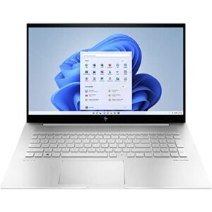 hp envy 17m-ch1013dx 17.3″ full hd touchscreen notebook computer, intel core i7-1195g7 2.9ghz, 12gb ram, 32gb optane memory, 512gb ssd, windows 11 home, natural silver – refurbished