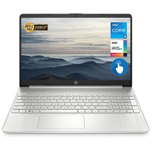 HP 2022 Newest Notebook Laptop, 15.6" FHD Touchscreen, Intel Core i5-1135G7, 32GB DDR4 RAM, 2TB PCIe SSD, Wi-Fi 5, Webcam, Bluetooth, HDMI, Windows 11 Home, Silver