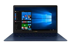 asus zenbook 3 ux390ua 12.5″ laptop intel core i7-7500u 16gb ram 512gb sata ssd with fingerprint sensor, royal blue windows 10 pro