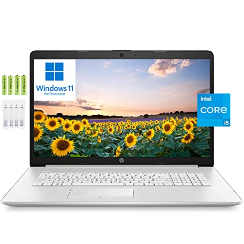 HP [Windows 11 Pro] 17 17.3" FHD Business Laptop, 11th Gen 4-core i5-1135G7 (Beats i7-1065G7), 16GB RAM, 1TB PCIe SSD, Intel Iris Xe Graphics, Backlit Keyboard, Wi-Fi 5, Bluetooth, Webcam, w/Battery