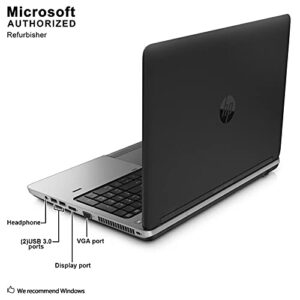 HP ProBook 650 G1 15.6 Inch Business Laptop PC, Intel Core i5 4300M up to 3.3GHz, 16 GB DDR3L, 256 GB SSD, WIFI, DVD, VGA, DP, Win 10 Pro 64 Bit-Multi-Language Supports English/Spanish/French(Renewed)