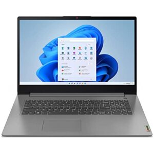Lenovo IdeaPad 3 17.3" HD+ Notebook Computer, Intel Core i3-1115G4 Dual-core (2 Core) 3 GHz, 8GB RAM, 256GB SSD, Windows 11 Home, Arctic Gray