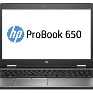 HP ProBook 650 G2 15.6 Inch Business Laptop PC, Intel Core i5 6300U up to 3.0GHz, 16 GB DDR4, 256 GB SSD, WiFi, DVD, VGA, DP, Win 10 Pro 64 Bit-Multi-Language Supports English/Spanish/French(Renewed)