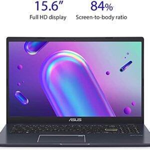 2022 ASUS L510 Ultra Thin Laptop, 15.6" FHD Display, Intel Celeron N4020 Processor, 4GB RAM, 256 GB Storage, 8Hrs+ Battery Life, Backlit Keyboard, Windows 10 Home + 1 Year Microsoft 365, Star Black