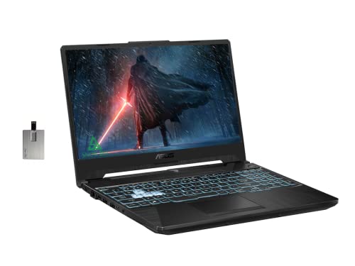 ASUS 2022 TUF F15 15.6" FHD Gaming Laptop, Intel Core i5-11260H, 16GB RAM, 512GB PCIe SSD, RGB Backlit Keyboard, NVIDIA GeForce RTX 3050 Graphics, Windows 10 Home, Black, 32GB USB Card