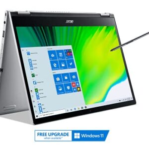 Acer Spin 3 Intel Evo Convertible Laptop - 13.3" 2560 x 1600 IPS Touch Display | Intel Core i5-1135G7 | Intel Iris Xe Graphics | 8GB LPDDR4X | 512GB NVMe SSD | Wi-Fi 6 | BL Keyboard | SP313-51N-50R3