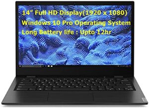 lenovo ideapad thin and light laptop, 14.0″ fhd (1920 x 1080) display, amd a6-9220c, 4gb, 64gb emmc, windows 10 pro, hd webcam, usb-c, hdmi, wi-fi, bluetooth, w/ accessories (windows 10 pro)