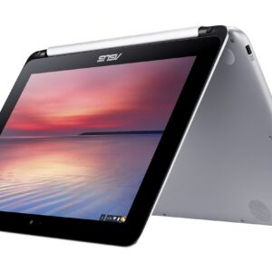 ASUS C100PA-DB01 Chromebook Flip 10.1" Touchscreen Laptop (Quad Core, 2GB, 16GB SSD) - Aluminum Chassis,Silver