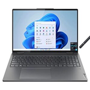 Lenovo 2022 Newest Yoga 7i 2-in-1 16" 2.5K Touch Premium Laptop | Intel Core i5-1240P | Backlit Keyboard | Fingerprint | Windows 11 | with Stylus Pen Bundle (Gray, 8GB RAM | 1TB SSD)