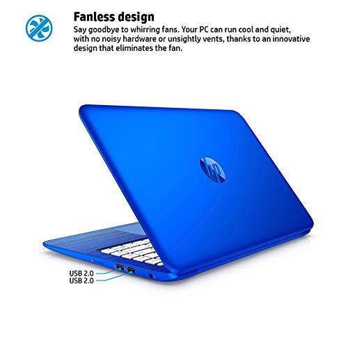 2016 HP Stream 13.3" HD Laptop - Intel Dual-Core N3050 up to 2.16GHz, 2GB RAM, 32GB eMMC, 1-yr Office 365 Included, DTS Studio Sound, WLAN, Bluetooth, Webcam, Windows 10