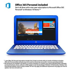 2016 HP Stream 13.3" HD Laptop - Intel Dual-Core N3050 up to 2.16GHz, 2GB RAM, 32GB eMMC, 1-yr Office 365 Included, DTS Studio Sound, WLAN, Bluetooth, Webcam, Windows 10