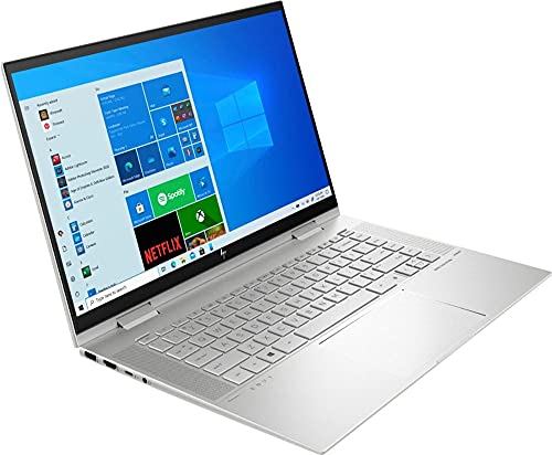 HP Envy X360 15 2-in-1 Business Laptop 15.6" FHD IPS Touchscreen 11th Gen Intel Quad-Core i5-1135G7 (Beats i7-1065G7) 32GB RAM 1TB SSD Backlit Keyboard Fingerprint Win10 Silver + Pen