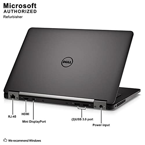 Dell Latitude E7270 UltraBook Screen Business Laptop (Intel Core i5-6300U, 8GB Ram, 256GB Solid State SSD, HDMI, Camera, WiFi, Smart Card Reader) Win 10 Pro (Renewed)