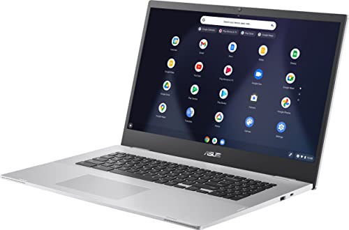 ASUS - 17.3" Chromebook - Intel Celeron N4500 - 4GB Memory - 32GB eMMC - Transparent Silver