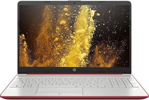 2022 hp flagship 15inch hd laptop, intel dual-core processor up to 2.65ghz, 4gb ddr4, 128gb ssd, ultra-fast wifi, windows 11, dale red(renewed)