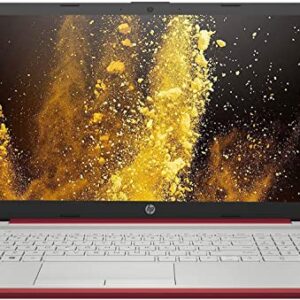 2022 HP Flagship 15inch HD Laptop, Intel Dual-Core Processor up to 2.65GHz, 4GB DDR4, 128GB SSD, Ultra-Fast WiFi, Windows 11, Dale Red(Renewed)