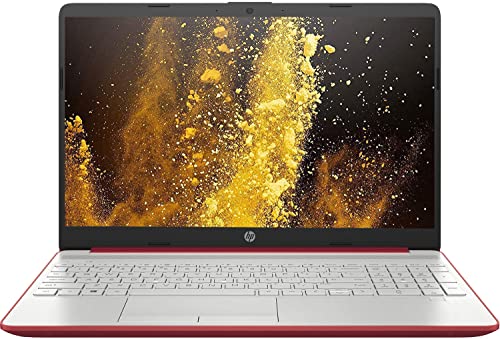 2022 HP Flagship 15inch HD Laptop, Intel Dual-Core Processor up to 2.65GHz, 4GB DDR4, 128GB SSD, Ultra-Fast WiFi, Windows 11, Dale Red(Renewed)