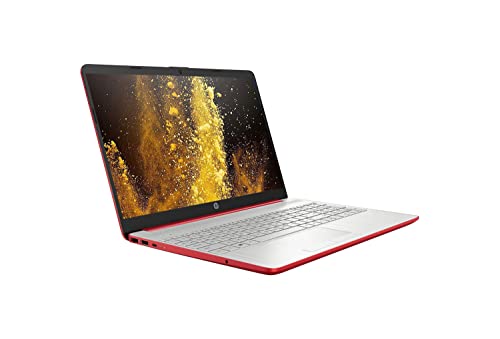 2022 HP Flagship 15inch HD Laptop, Intel Dual-Core Processor up to 2.65GHz, 4GB DDR4, 128GB SSD, Ultra-Fast WiFi, Windows 11, Dale Red(Renewed)