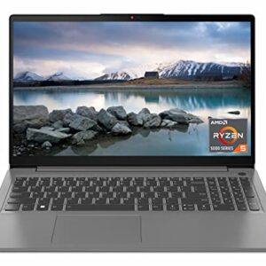 Lenovo Ideapad 15.6" FHD Laptop, for College and Business, AMD Ryzen 5 5625U(> i5-11320H), 16GB DDR4 RAM, 512GB NVMe SSD, Fingerprint, Backlit Keyboard, WiFi 6, Webcam, HDMI, Win 11, CUE Accessories