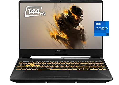 ASUS 2021 TUF Gaming Laptop, 15.6” 144Hz FHD IPS Display, 11th Gen Intel Core i7-11800H (up to 4.60Ghz), GeForce RTX 3050, 32GB DDR4 RAM, 1TB PCIe NVMe SSD, Backlit KB, Windows 10