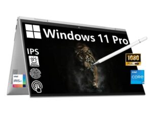 [windows 11 pro] hp envy x360 2-in-1 convertible business laptop, 15.6 fhd ips touchscreen, intel core i5-1155g7, 16gb ram, 512gb ssd, fingerprint, thunderbolt 4, backlit keyboard,durlyfish stylus pen