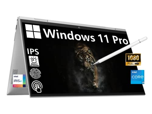 [Windows 11 Pro] HP Envy x360 2-in-1 Convertible Business Laptop, 15.6 FHD IPS Touchscreen, Intel Core i5-1155G7, 16GB RAM, 512GB SSD, Fingerprint, Thunderbolt 4, Backlit Keyboard,Durlyfish Stylus Pen