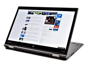 lenovo thinkpad x1 yoga (gen 2) intel core i7-7600u 2.8ghz 2-in-1 laptop, 16gb ram, 256gb ssd, 14″ fhd 1080p, thunderbolt 3 usb-c, webcam, windows 10 pro (renewed)