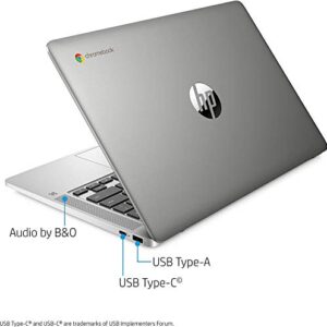 HP 14in Touchscreen Chromebook Intel Celeron N4000 4GB RAM 32GB eMMC Chrome OS14a-na0030nr Mineral Silver (Renewed)