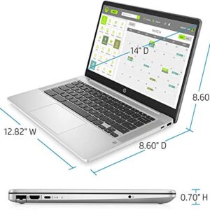 HP 14in Touchscreen Chromebook Intel Celeron N4000 4GB RAM 32GB eMMC Chrome OS14a-na0030nr Mineral Silver (Renewed)