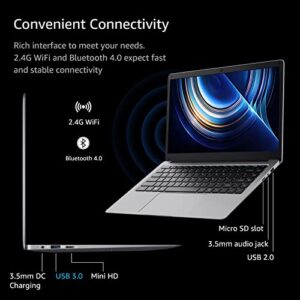 Tulasi 2023 New Windows 11 Laptop, 6GB RAM 256GB SSD Laptop Computers, Intel Celeron J4005, 14 inch Ultra-Slim Laptop, Support WiFi, Bluetooth, Long Battery Life, Expandable up to 1TB