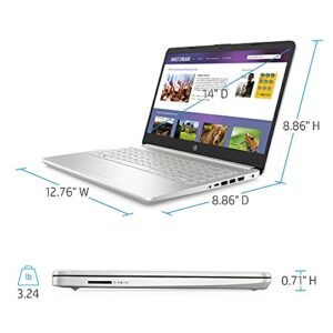 HP 2022 14'' FHD Anti-Glare Micro-Edge Laptop Intel Dual-Core i3-1115G4 16GB DDR4 RAM 256GB M.2 NVMe SSD Intel UHD Graphics USB-C HDMI WiFi AC BT Webcam Fingerprint Windows 10 Home w/ RE Accessories