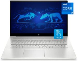 hp envy 17t high performance laptop, 17.3″ full hd touchscreen, intel core i7-1165g7 processor, intel iris xe graphics, 32gb ram, 1tb ssd, backlit keyboard, wi-fi 6, windows 10 home