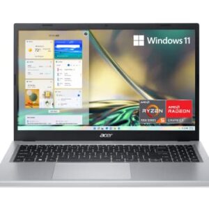 Acer Aspire 3 A315-24P-R2SC Slim Laptop | 15.6" Full HD IPS Display | AMD Ryzen 5 7520U Quad-Core Processor | AMD Radeon Graphics | 8GB LPDDR5 | 256GB NVMe SSD | Wi-Fi 5 | Windows 11 Home